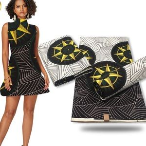 High Quality African Ankara Fabric Print 6 yards per piece.